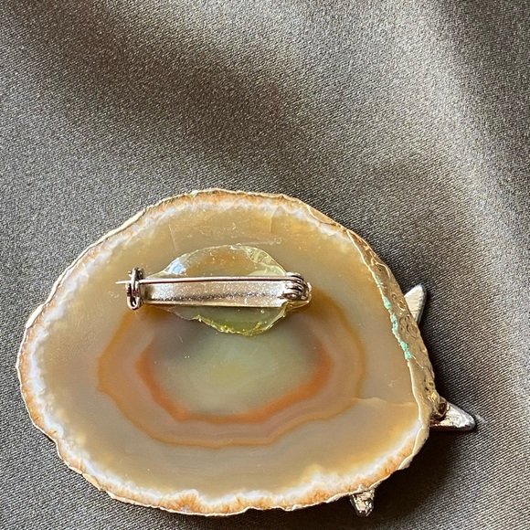 Vintage Handmade Onyx Fantasy Brooch - Picture 3 of 7